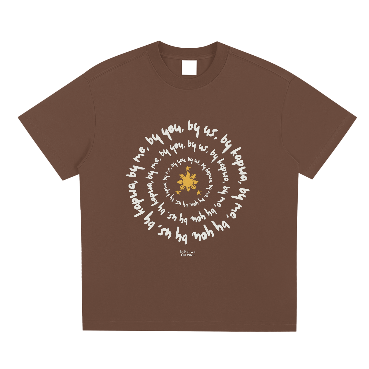 By Me By You By Us By Kapwa,By Kapwa,Kapwa,Filipino Heritage,Filipino,Filipino Sun,T-Shirt,Tee