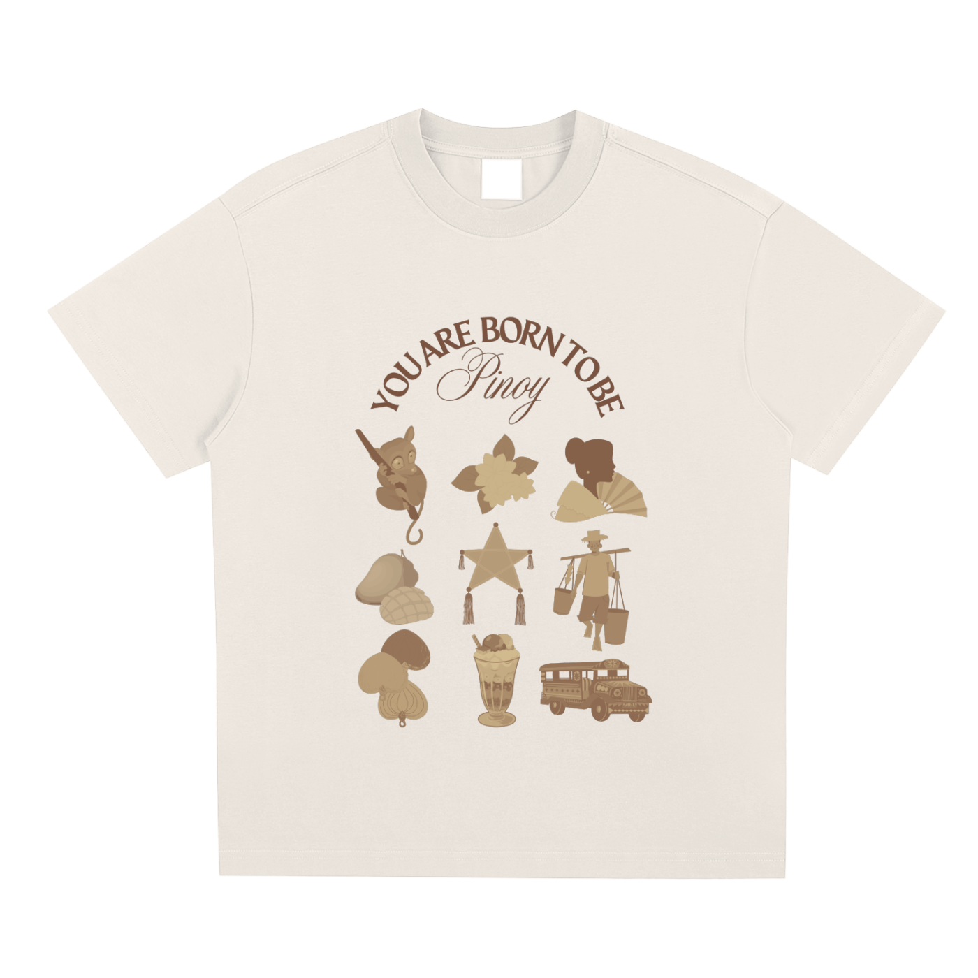 Born To Be Pinoy,Pinoy,Filipino Heritage,Jeepney,Mango,T-Shirt,Tee