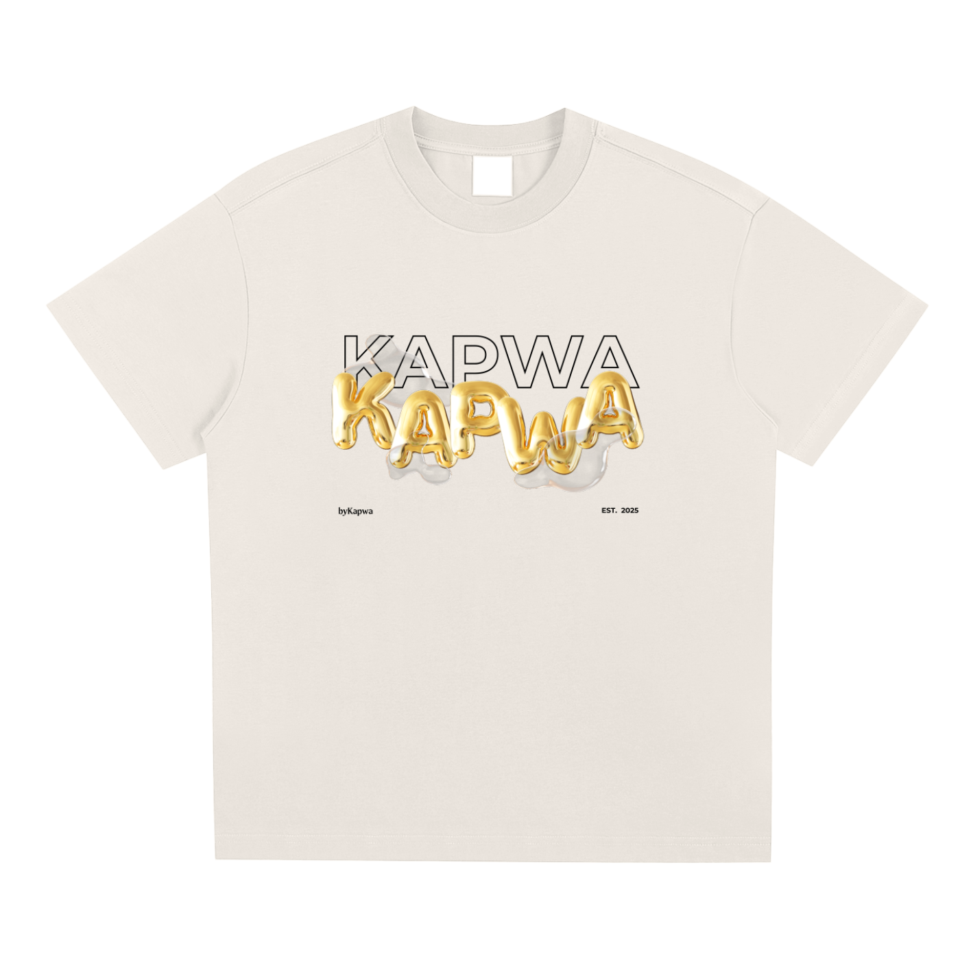 Kapwa,3D,3D Lettering,Filipino,Gold,T-Shirt,Tee