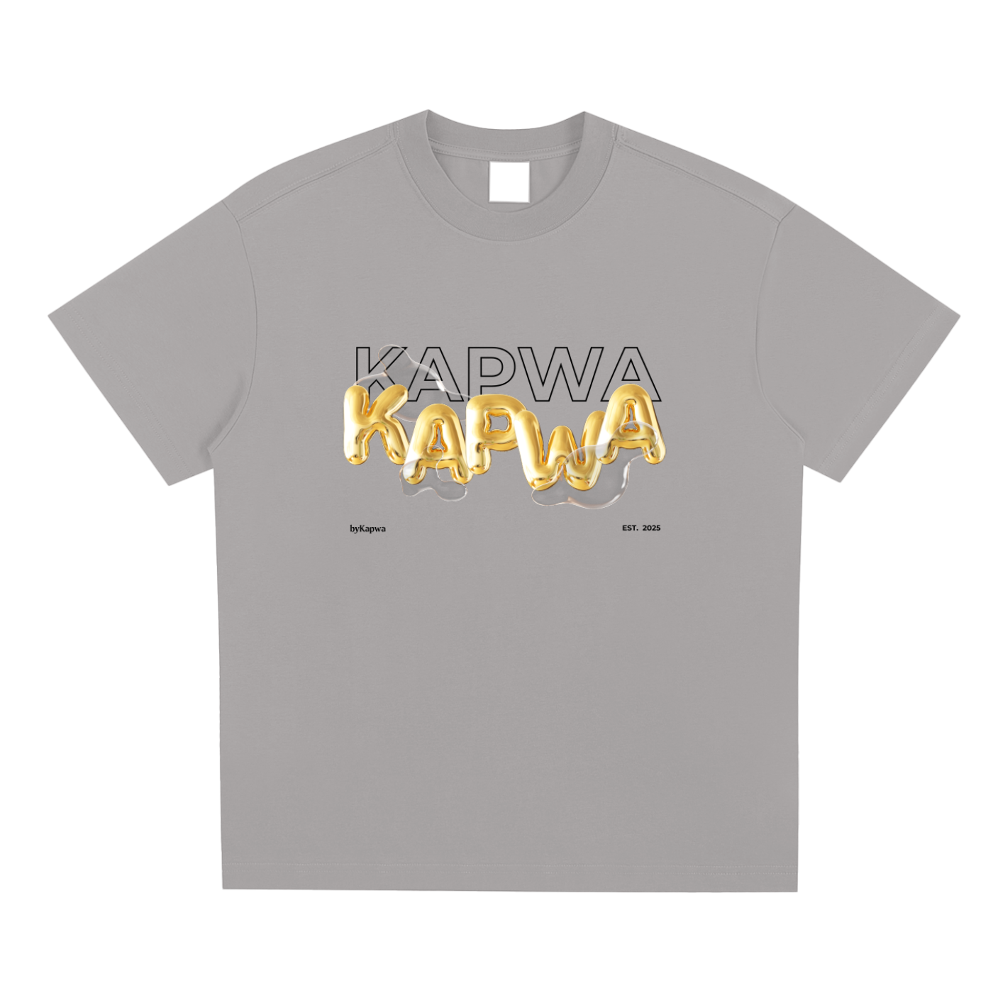 Kapwa,3D,3D Lettering,Filipino,Gold,T-Shirt,Tee