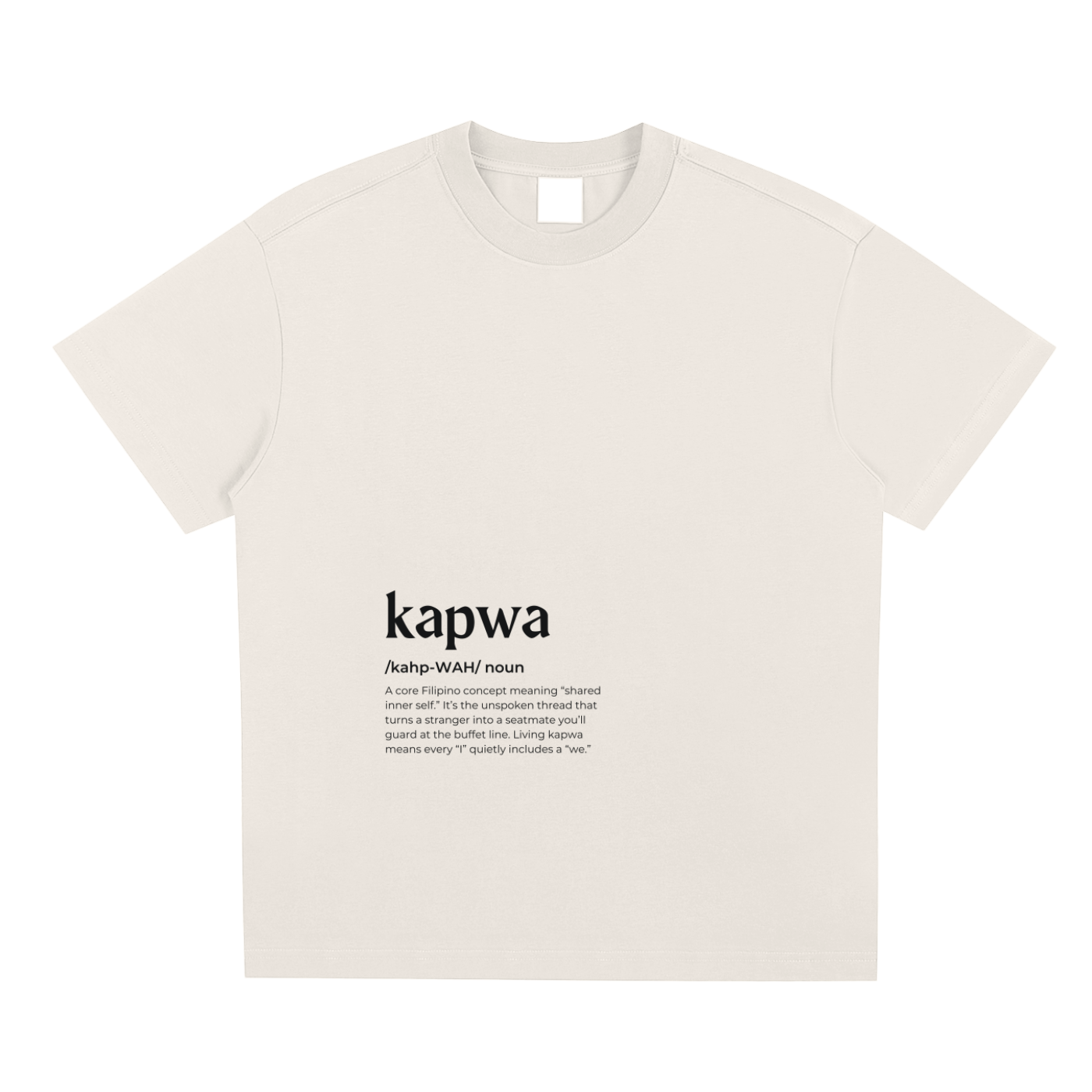 Kapwa,Word Definition,Filipino,T-Shirt,Tee