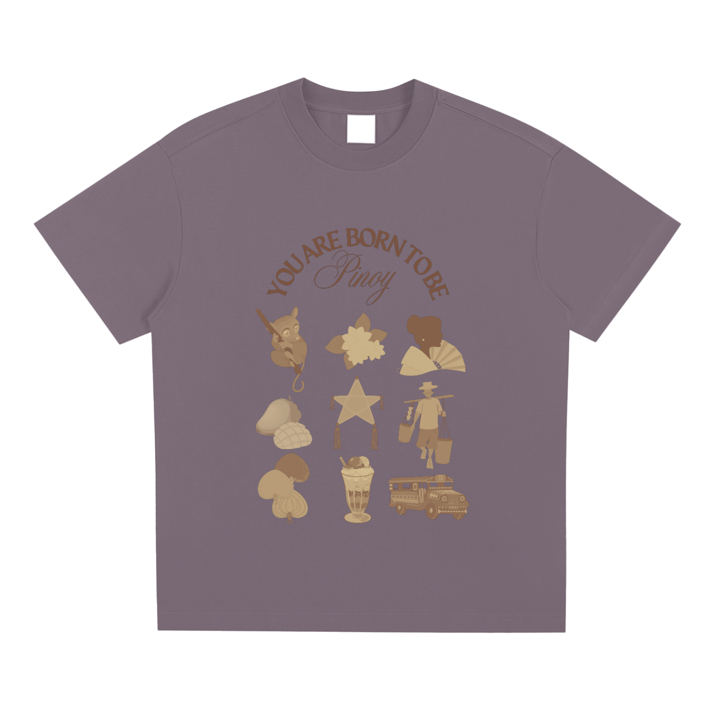 Born To Be Pinoy,Pinoy,Filipino Heritage,Jeepney,Mango,T-Shirt,Tee