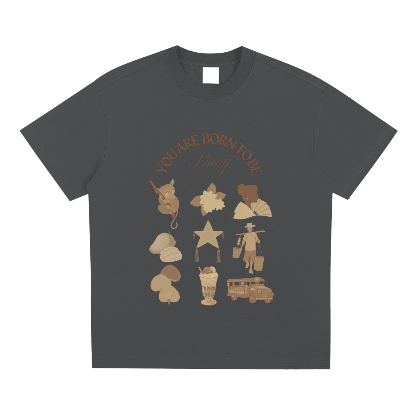 Born To Be Pinoy,Pinoy,Filipino Heritage,Jeepney,Mango,T-Shirt,Tee