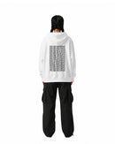 byKapwa Studio | You Me Us Kapwa Wave Hoodie - Light | Hoodie Weiß | Model Frau Rückseite