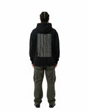 byKapwa Studio | You Me Us Kapwa Wave Hoodie - Dark | Hoodie Schwarz | Model Mann Rückseite