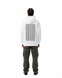 byKapwa Studio | You Me Us Kapwa Hoodie - Light | Hoodie Weiß | Model Mann Rückseite