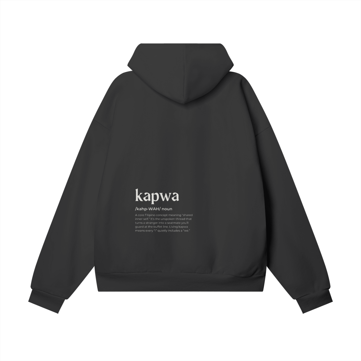 Kapwa Definition Hoodie - Dark