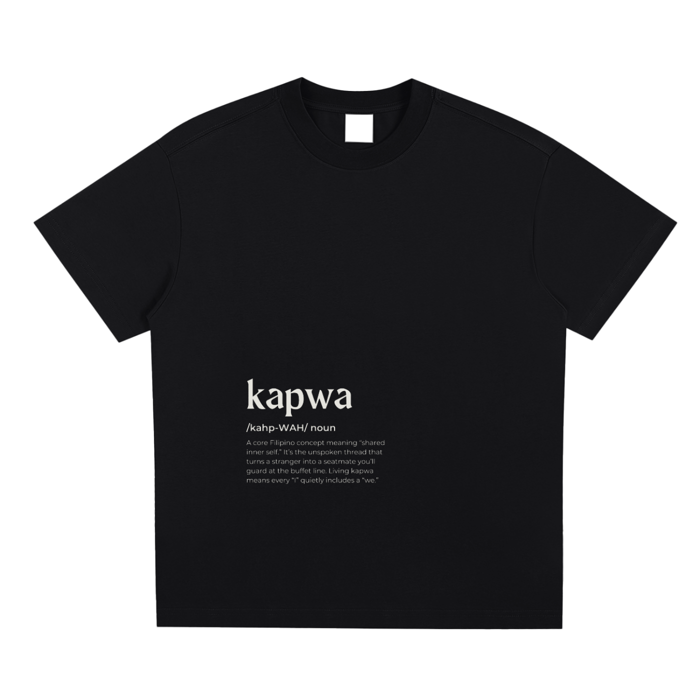 Kapwa Definition Tee - Dark