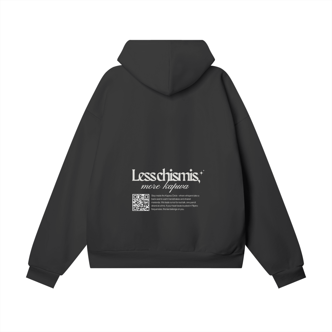 Less Chismis More Kapwa Hoodie - Dark