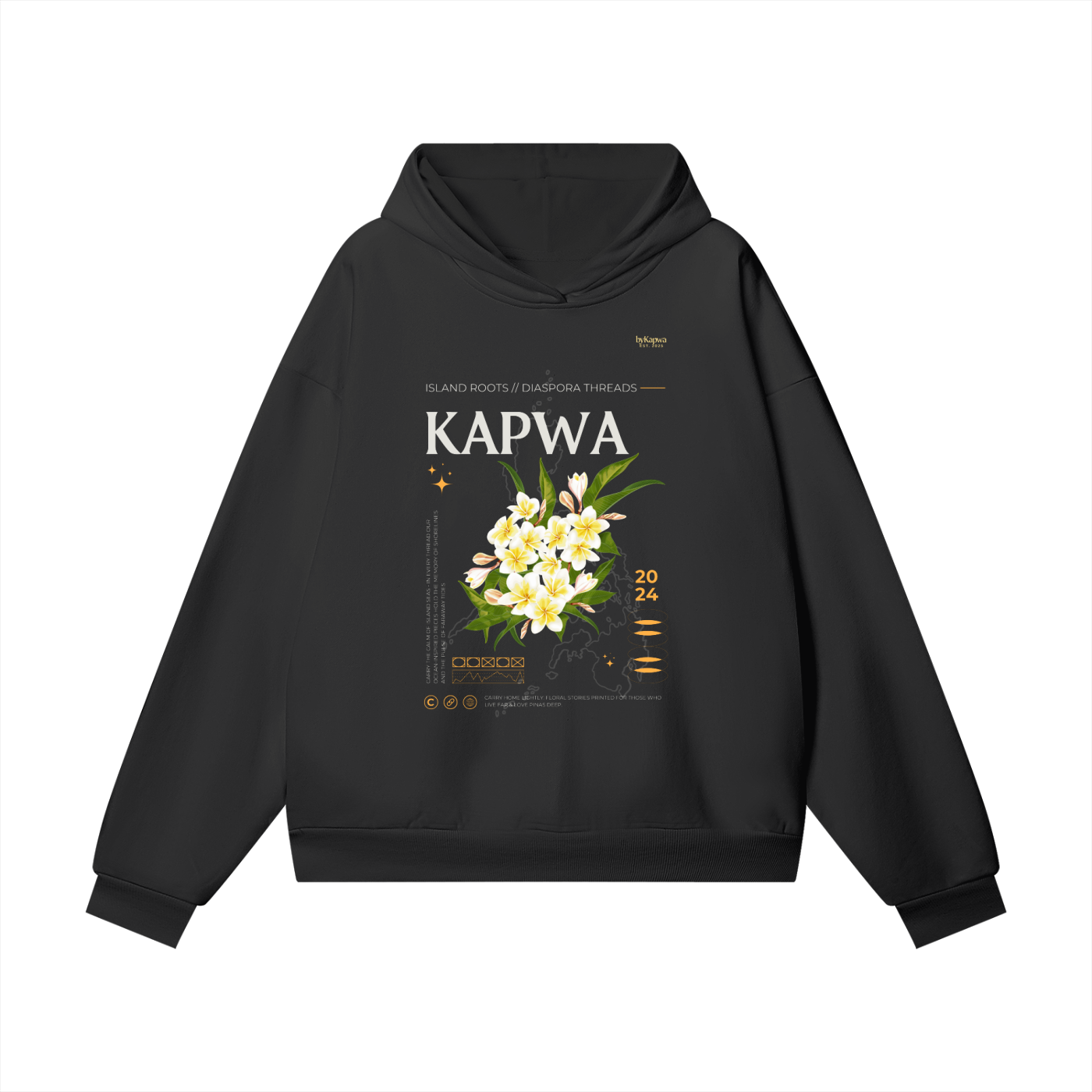 Island Roots Diaspora Threads Hoodie - Dark