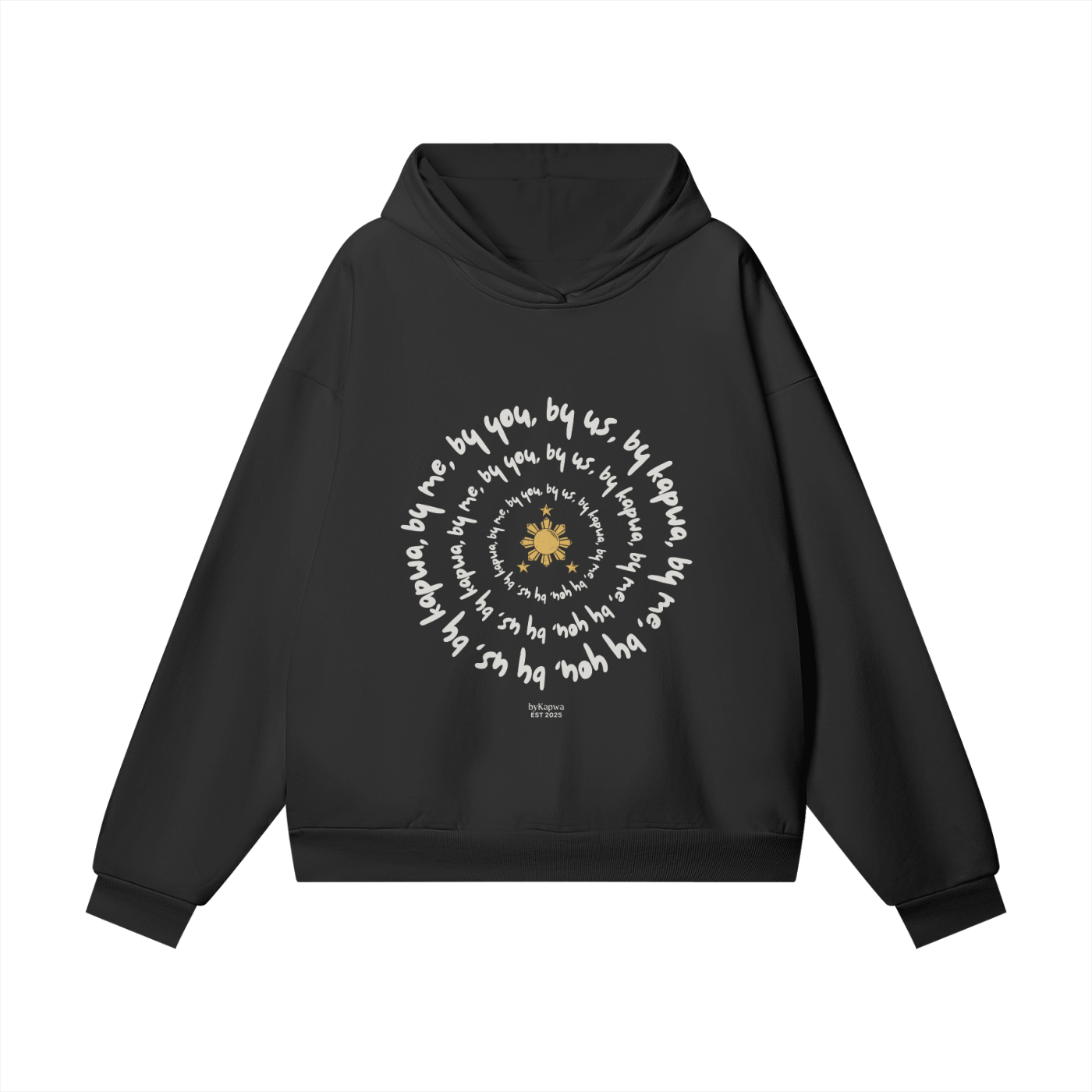 By Kapwa Spiral Hoodie - Dark
