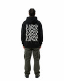 byKapwa Studio | Kapwa Wave Hoodie - Dark | Hoodie Schwarz | Model Mann Rückseite
