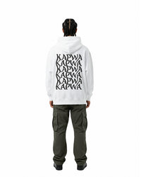 byKapwa Studio | Kapwa Wave Hoodie - Light | Hoodie Weiß | Model Mann Rückseite
