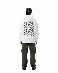 byKapwa Studio | Kapwa Repeat Hoodie - Light | Hoodie Weiß | Model Mann Rückseite