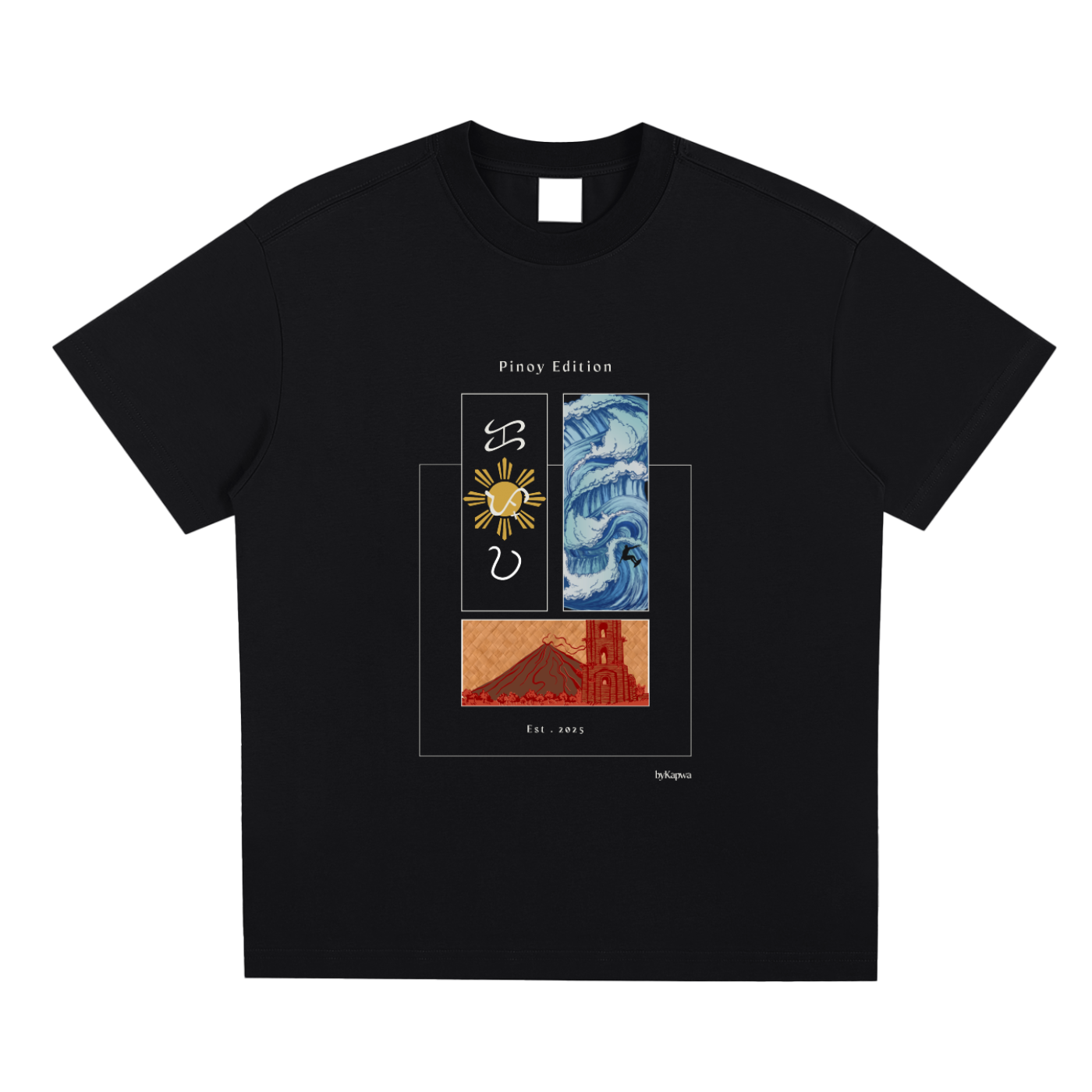 Pinoy Edition Panels Tee - Dark