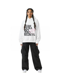 byKapwa Studio | Team Extra Rice Hoodie - Light | Hoodie Weiß | Model Frau Vorderseite