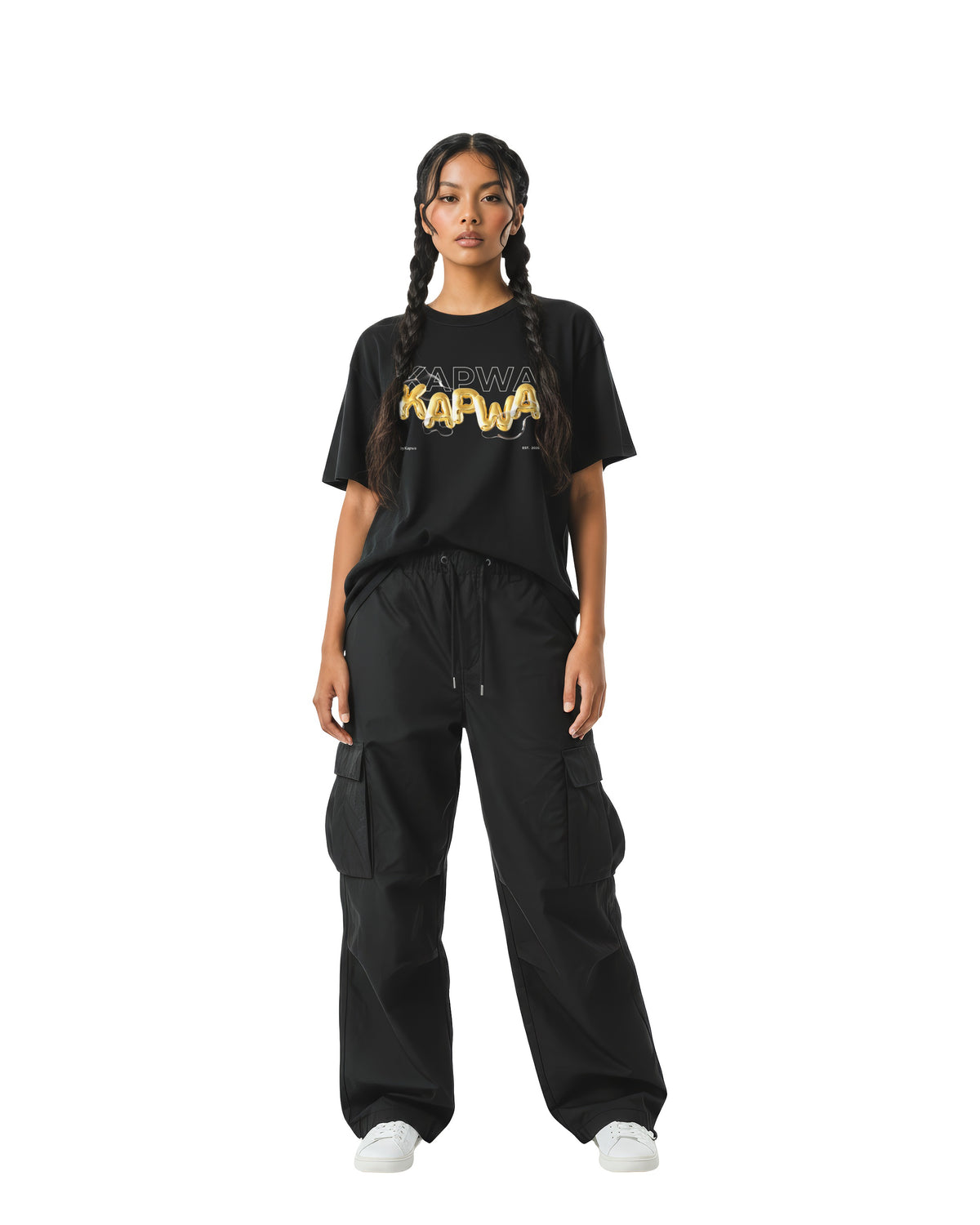 Gold Liquid 3D Kapwa Tee - Dark