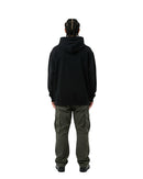 byKapwa Studio | Gold Liquid 3D Kapwa Hoodie - Dark | Hoodie Schwarz | Model Mann Rückseite