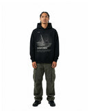 byKapwa Studio | Homecoming Hoodie - Dark | Hoodie Schwarz | Model Mann Vorderseite