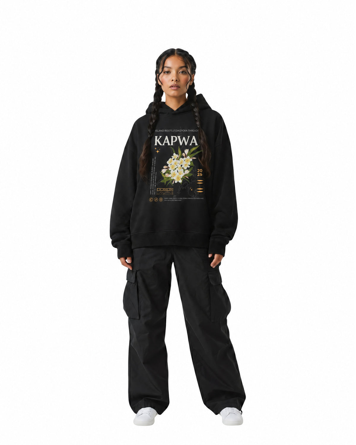 Island Roots Diaspora Threads Hoodie - Dark