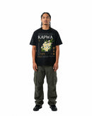 byKapwa Studio | Island Roots Diaspora Threads Tee - Dark | T-Shirt Schwarz | Model Mann Vorderseite