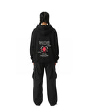 byKapwa Studio | Kapwa Konek Hoodie - Dark | Hoodie Schwarz | Model Frau Rückseite