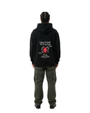 byKapwa Studio | Kapwa Konek Hoodie - Dark | Hoodie Schwarz | Model Mann Rückseite