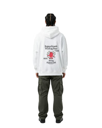 byKapwa Studio | Kapwa Konek Hoodie - Light | Hoodie Weiß | Model Mann Rückseite