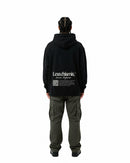 byKapwa Studio | Less Chismis More Kapwa Hoodie - Dark | Hoodie Schwarz | Model Mann Rückseite