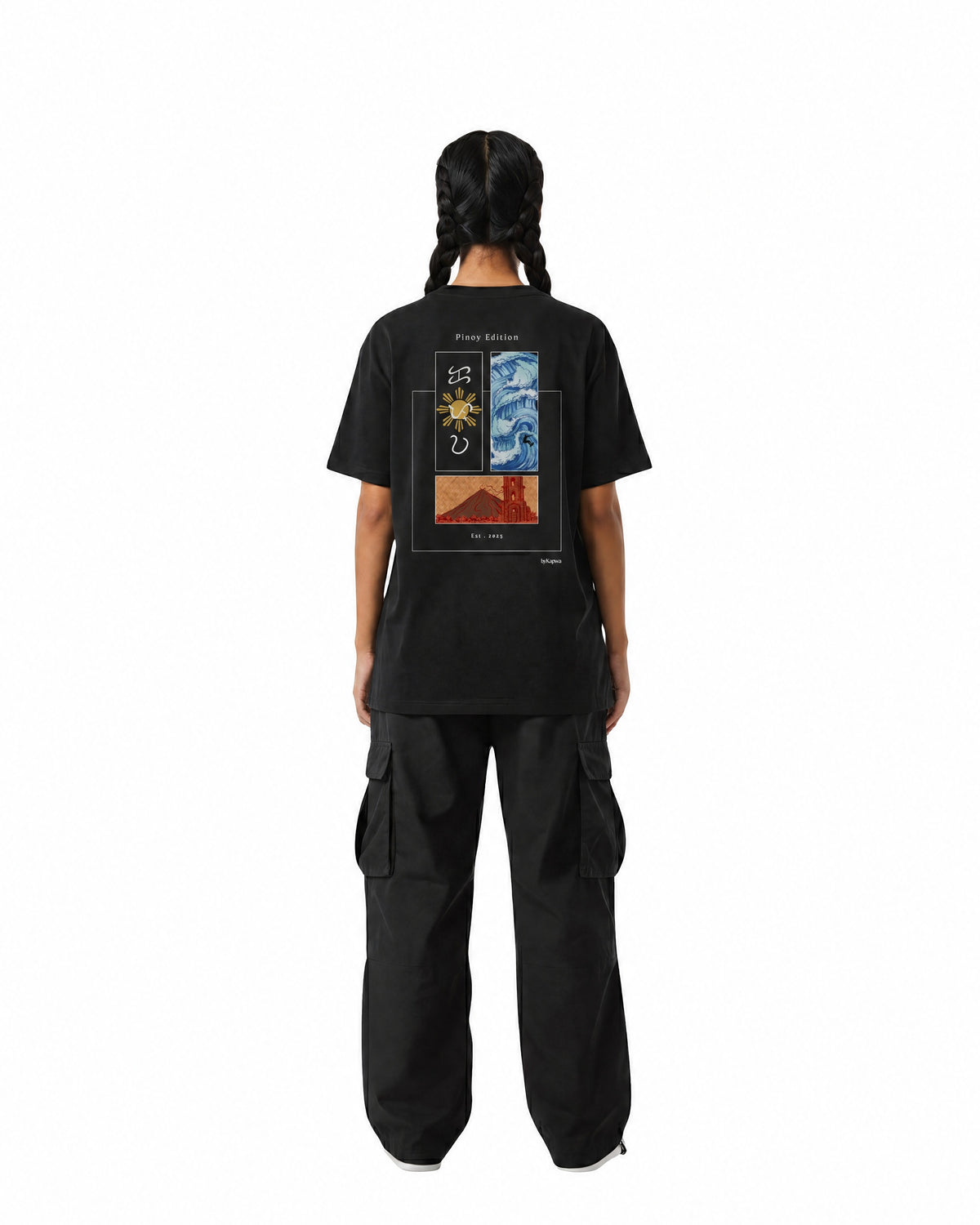 Pinoy Edition Panels Tee - Dark