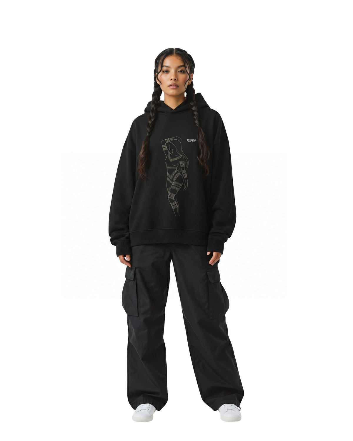 Kapwa Tattoo Silhouette Hoodie - Dark