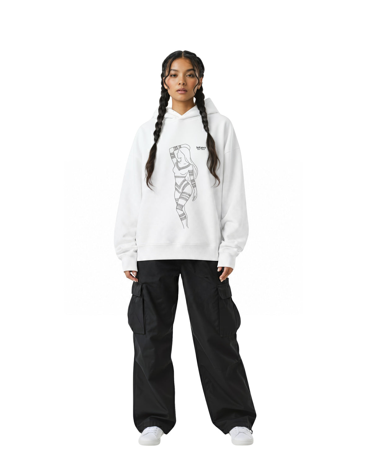 Kapwa Tattoo Silhouette Hoodie - Light