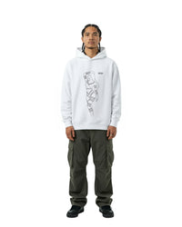 byKapwa Studio | Kapwa Tattoo Silhouette Hoodie - Light | Hoodie Weiß | Model Mann Vorderseite